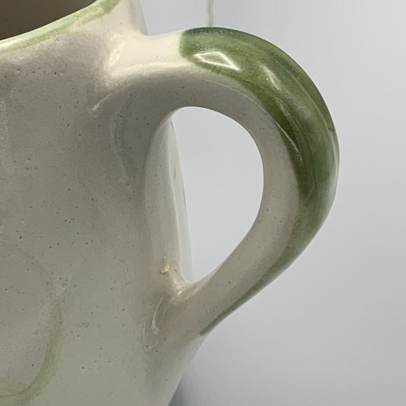 Vtg Louisville Stoneware Water Juice Glazed Pitcher Bird Hummingbird Chickadee - Picture 9 of 11